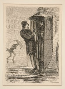 Die Omnibus - voll!!! von Honoré Daumier