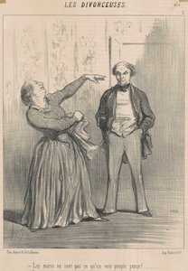 Die Ehemänner sind nicht das, was ein eitles Volk denkt! von Honoré Daumier