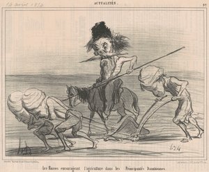 Die Russen fördern die Landwirtschaft von Honoré Daumier