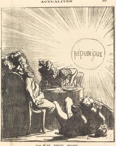 Mene, Thekel, Peres von Honoré Daumier