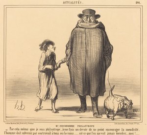 M. Prudhomme Philanthrop von Honoré Daumier