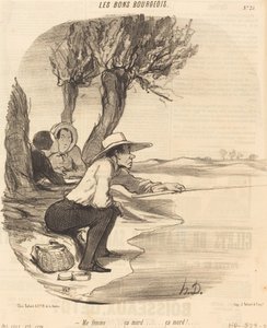 Meine Frau... es beißt... es beißt! von Honoré Daumier
