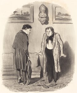 Aber wenn ich Ihnen sage, dass ich meine Füße nicht bewegen kann... von Honoré Daumier