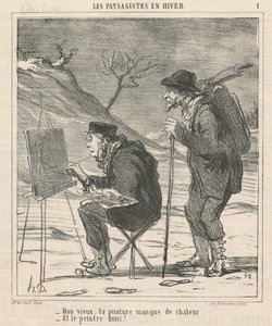 Mein Alter, dein Gemälde fehlt es an Wärme... von Honoré Daumier