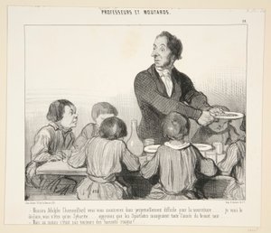 Monsieu Adolphe Chamouillard vous vous montrerez donc. #10 von Professeurs et Loutards von Honoré Daumier