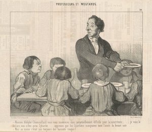 Herr Adolphe Chamouillard, Sie werden sich also zeigen ... von Honoré Daumier