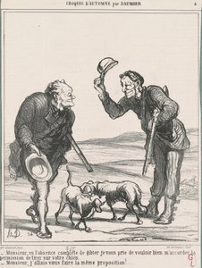 Herr, angesichts der völligen Abwesenheit ... von Honoré Daumier