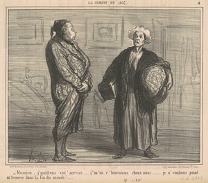 Monsieur, ich verlasse Ihren Dienst... von Honoré Daumier