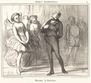 Mossieu der Direktor von Honoré Daumier