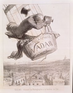 Nadar (1820-1910) erhebt die Fotografie zur Kunst, veröffentlicht 1862 von Honoré Daumier