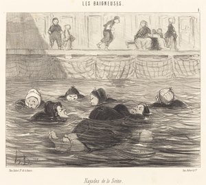 Naiaden der Seine von Honoré Daumier