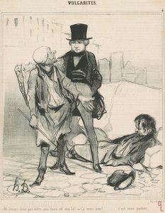Lass deinen Freund nicht in diesem Zustand! von Honoré Daumier