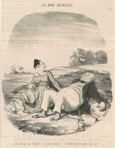Erschrecke Eudoxie nicht... von Honoré Daumier