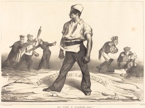 Ne vous y frottez pas!! von Honoré Daumier