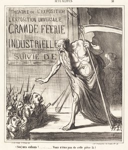 Nein... du bist nicht aus diesem Stück! von Honoré Daumier