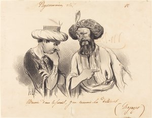 Genährt im Serail... von Honoré Daumier