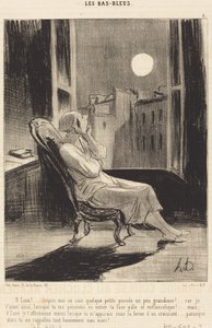 O Lune!... inspire-moi ce soir quelque petite pensée... von Honoré Daumier