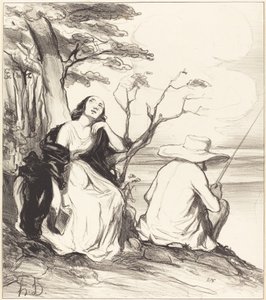 O Schmerz!... einen Ehemann geträumt haben... von Honoré Daumier