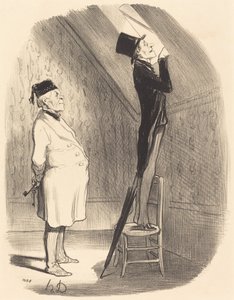 Oh! Was die Aussicht betrifft, finden Sie nichts Besseres als hier! von Honoré Daumier