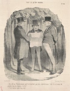 Man sagte der Regierung, dass sie nicht funktionierte ... von Honoré Daumier