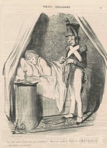 Ja, liebe Freundin, eifersüchtig so viel du willst!... von Honoré Daumier