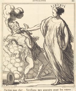Pardon mein Lieber... von Honoré Daumier