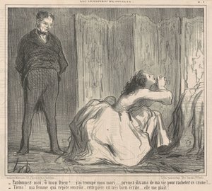 Vergib mir, o mein Gott! ... von Honoré Daumier