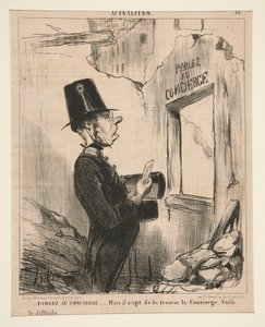 Parlez au concierge von Honoré Daumier
