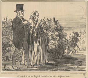 Da es keinen Feldhüter gibt ... von Honoré Daumier