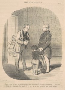 Quant a moi je tiens a employer ... la force du raisonnement von Honoré Daumier