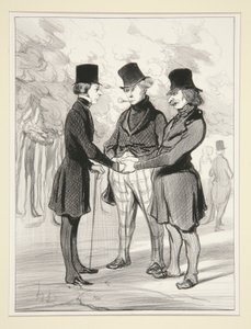 Welche glückliche Begegnung von Honoré Daumier