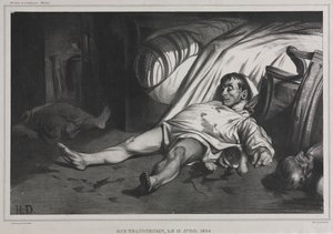 Rue Transnonain, 15. April 1834 von Honoré Daumier