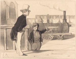 Ist meine Maschine gut? Ich glaube schon... von Honoré Daumier