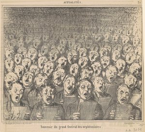 Souvenir du grand festival des orphéonistes von Honoré Daumier