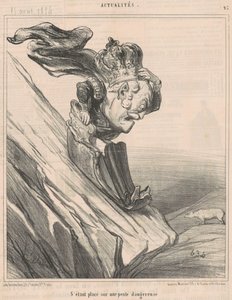 Auf einer gefährlichen Piste von Honoré Daumier