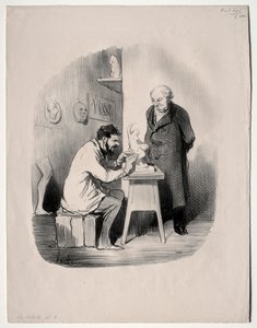 Die Künstler, Platte 2: Du musst mich eines Tages auf diese Weise modellieren von Honoré Daumier