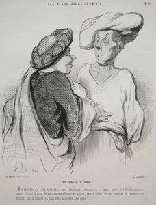 Die schönen Tage des Lebens, Tafel 30: Ein indischer Brauch von Honoré Daumier