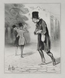 Die Bohemiens von Paris, Platte 4: Der Sammler von Zigarrenstummeln, 5. Dezember 1841