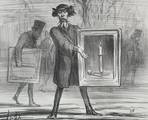 Die Ausstellung von 1859 (Tafel 1): Sie haben dies abgelehnt, die Ignoranten! von Honoré Daumier