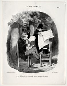 Der gute Bourgeois, Platte 14: Was der Bourgeois als Ablenkung betrachtet, 1846