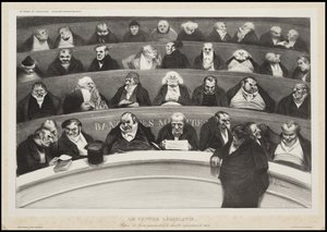 Der gesetzgebende Bauch, 1834 von Honoré Daumier