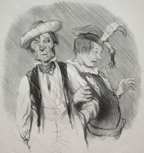 Die schönen Tage des Lebens, Platte 18: Mardi gras von Honoré Daumier
