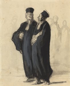 Zwei Anwälte von Honoré Daumier