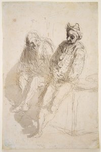 Zwei Saltimbanques, ca. 1865-1873