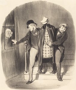 Ein heimlicher Umzug von Honoré Daumier