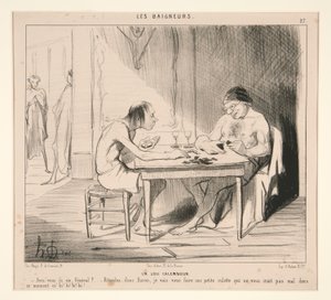 Ein hübsches Wortspiel. Haben Sie sechs, General? von Honoré Daumier