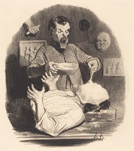 Ein Herr, der sich die Befriedigung geben will... von Honoré Daumier