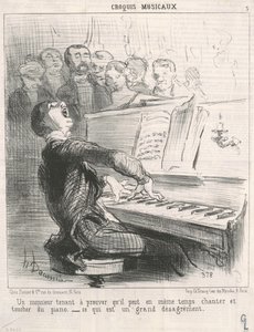 Ein Herr, der beweisen möchte, dass er kann... von Honoré Daumier