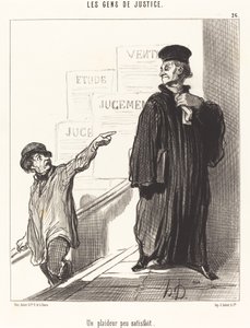Ein unzufriedener Kläger von Honoré Daumier