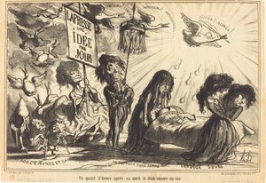 Ein Viertelstunde nach seinem Tod war er noch am Leben von Honoré Daumier